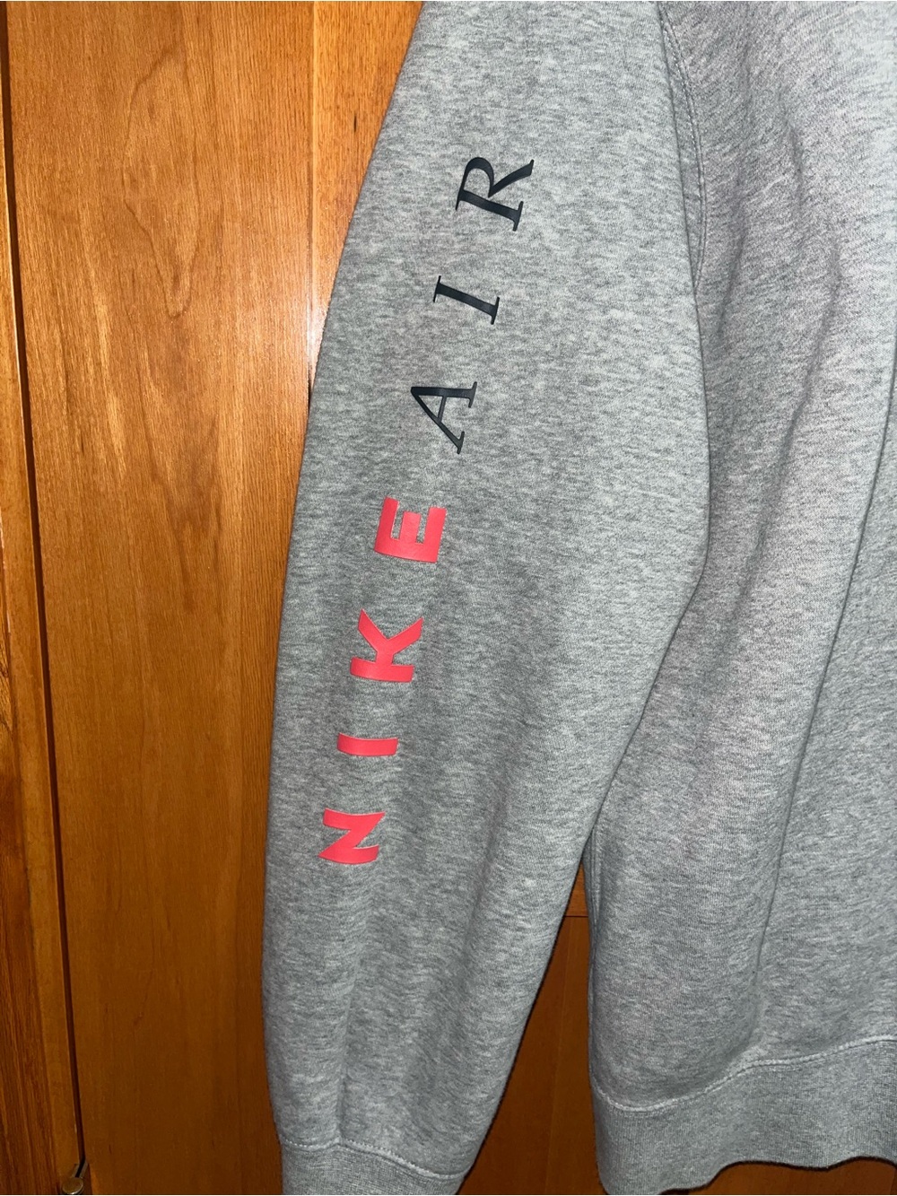 Nike Air Swoosh Retro Graphic Fleece Sweatshirt Gray DN5157-063 Mens Size Large - Picture 6 of 6